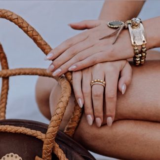 Gold Ball Ring Size 8