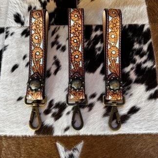 Tooled Turquoise Wristlet