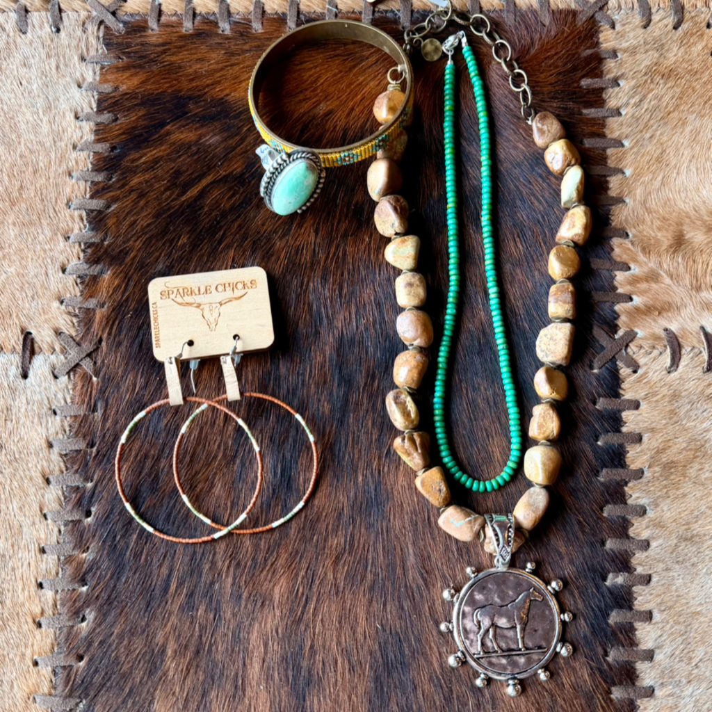 Mustang Sally Green Necklace